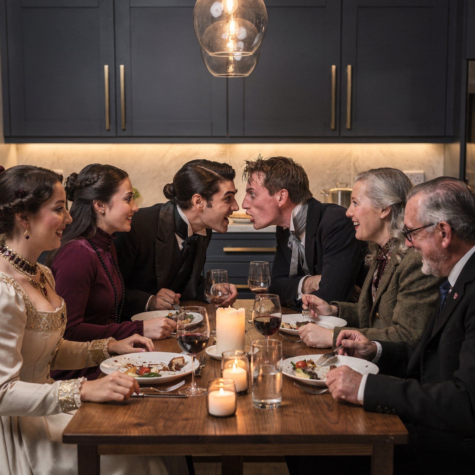 Act II — the main — the table during this act