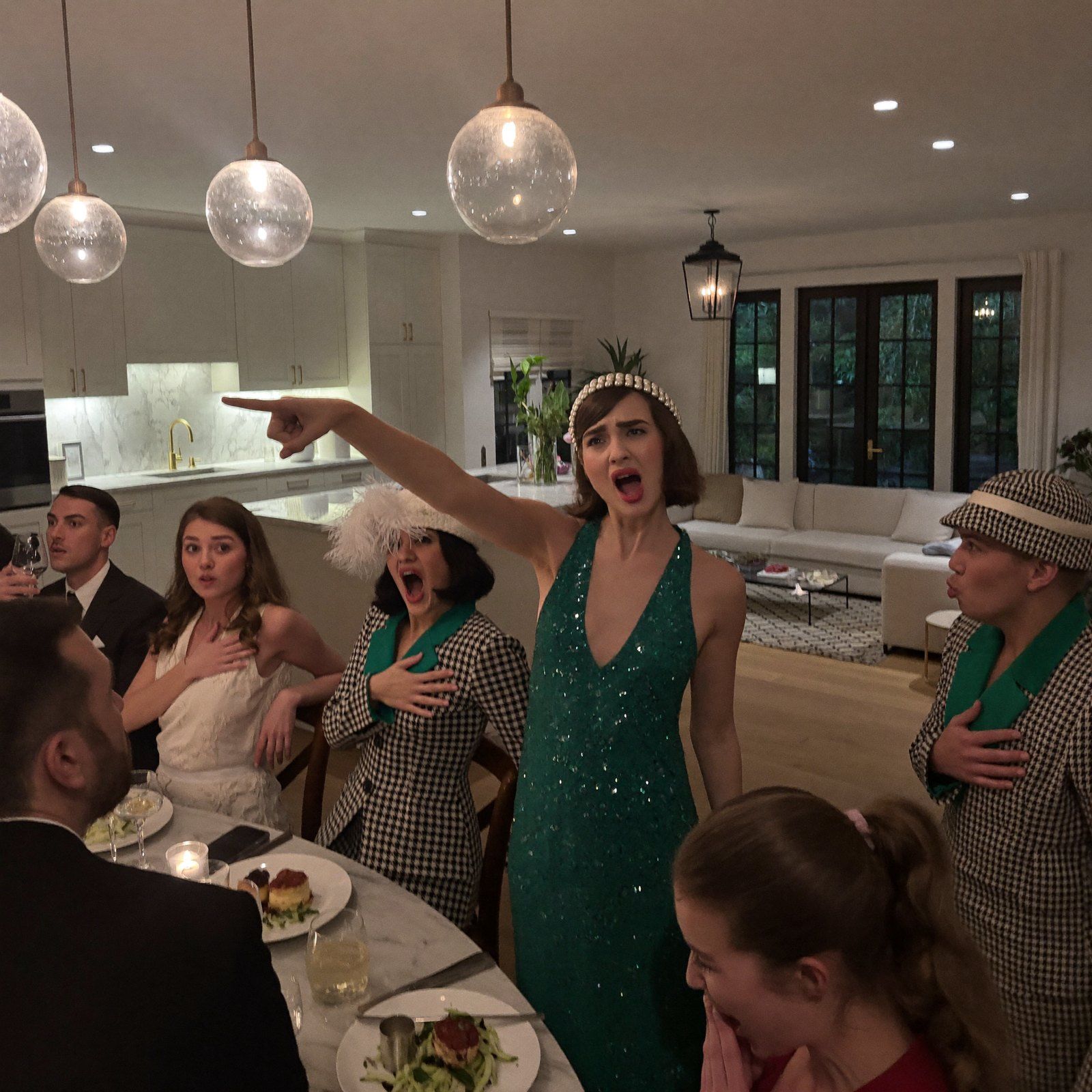 Act III — dessert — the table during this act