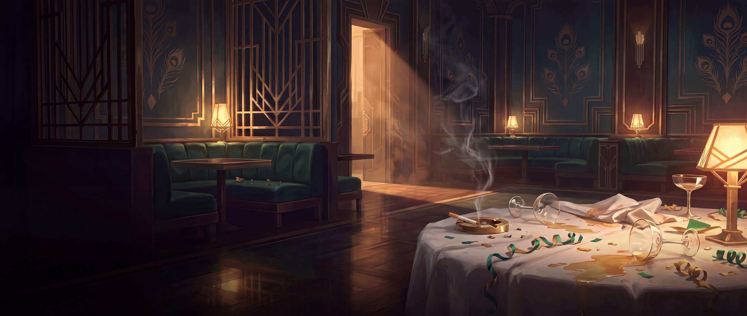 Murder at the Peacock Club — key art